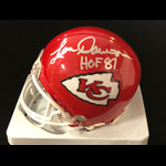Len Dawson Kansas City Chiefs 1987 Hall of Fame Football Autographed Mini Helmet