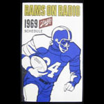 1969 Los Angeles Rams Football Pocket Schedule