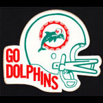 Miami Dolphins Go Dolphins Sticker