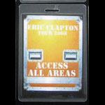 Eric Clapton 2008 Tour Access All Areas Laminate