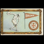 Murad T6 Brown University Discus Throw Cabinet Card