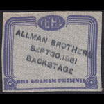 Allman Brothers Backstage Pass