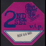 Allman Brothers Band Backstage Pass