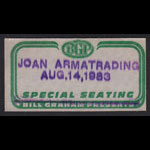 Joan Armatrading Backstage Pass