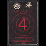 Foreigner Collector's Commemorative #5 Backstage Pass