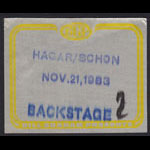 Hagar Schon Aaronson Shrieve (HSAS) Backstage Pass