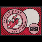 Little Feat Let It Roll Tour Guest Backstage Pass