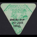Metallica Damaged Justice World Tour 1988-89 Labor Backstage Pass