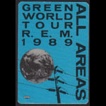 R.E.M. Green World Tour 1989 REM All Areas Backstage Pass
