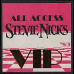 Stevie Nicks 1989 Tour VIP All Access Backstage Pass