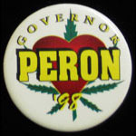 Dennis Peron 1998 CA Governor Campaign Marijuana Button Pin