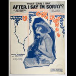 What Can I Say After I Say I'm Sorry? Sheet Music
