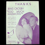 Bing Crosby - Thanks - Too Much Harmony Movie Sheet Music