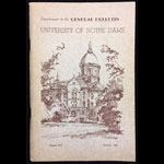 University of Notre Dame Supplement to General Bulletin Oct 1946 College Football Program