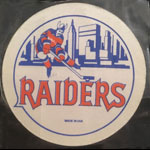 New York Raiders WHA Hockey Sticker 1972/73 Vintage Sticker