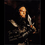 Tom Morga as Stunt Double for General Martok of Star Trek: The Motion Picture Autographed Photo