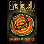 Hugh D' Andrade Elvis Costello Autographed Poster