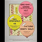 Arlene Owseichik Bill Graham Presents Greg Kihn Ronnie Montrose Rick Springfield The Tubes New Year's Eve Poster