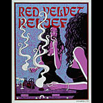 Justin Hampton Red Velvet Relief Poster