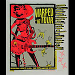 Glenn Barr Vans Warped Tour 97 Blink-182 Poster - signed