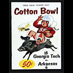 1955 19th Annual Cotton Bowl Classic Georgia Tech vs Arkansas College Football Program