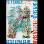 1967 23rd Annual Gator Bowl Penn State vs Florida State College Football Program