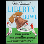 1967 9th Annual Liberty Bowl Georgia vs North Carolina State College Football Program