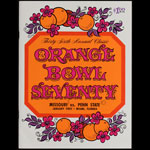 1970 36th Annual Orange Bowl Missouri vs Penn State College Football Program