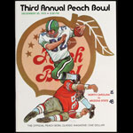 1970 3rd Annual Peach Bowl North Carolina vs Arizona State College Football Program