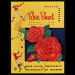 1958 Rose Bowl Program Ohio State vs Oregon College Football Program