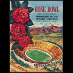 1961 Rose Bowl Minnesota vs Washington College Football Program