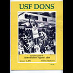 1982 USF vs Notre Dame Program