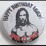 Iggy Pop Happy Birthday Lapel Button Pin