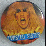 Twisted Sister - Dee Snider Under the Blade Button Pin