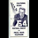 1954 Cal Bears Football Media Guide