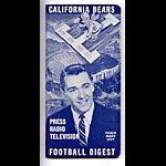 1960 Cal Bears Football Digest Football Media Guide