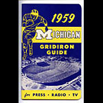 1959 University of Michigan Football Media Guide