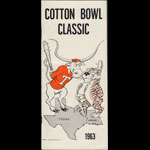 1963 Texas vs LSU Cotton Bowl 27 Media Guide