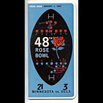 1962 Minnesota vs UCLA Rose Bowl 48 Football Media Guide