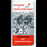 1967 Rose Bowl Purdue vs USC Football Media Guide