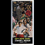 1972 Stanford vs Michigan Rose Bowl 58 Football Media Guide