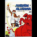 1965 Auburn vs Alabama Iron Bowl College Football Program