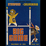 Big Game Stanford vs Cal 1954 College Football Program