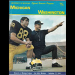 Michigan vs Washington 1969 College Football Program