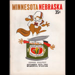 Minnesota vs Nebraska 1964 College Football Program