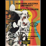 Northern Arizona University vs Weber State College 1972 College Football Program