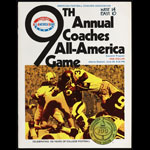 1969 9th Annual Coaches All-America Game College Football Program