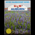 1969 11th Annual Bluebonnet Bowl Houston vs Auburn College Football Program