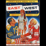 1954 29th Annual Shrine East-West Game College Football Program