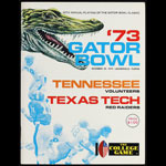 1973 29th Annual Gator Bowl Tennessee vs Texas Tech College Football Program